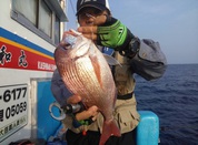 ７月１２日　テンヤ真鯛リレー　午後船　釣果