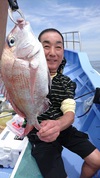 ６月２６日　午前テンヤ真鯛船　釣果