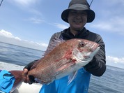 6月２日　活きエビ・午前テンヤ真鯛船　釣果