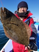 １月4日　ヒラメ船　釣果