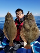 １月4日　ヒラメ船　釣果